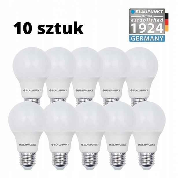 Sada 10 kusů – Blaupunkt Led žárovky E27 12W teplá barva