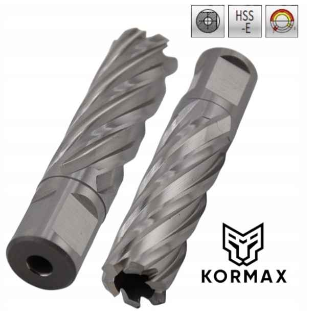 Trepanační fréza 22 mm x 50 mm vrták M2AL 22 x 50 Weldon Kormax