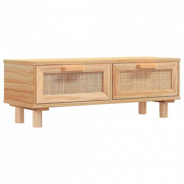 vidaXL Konferenční stolek hnědý 80x40x30 cm kompozitní a borové dřevo