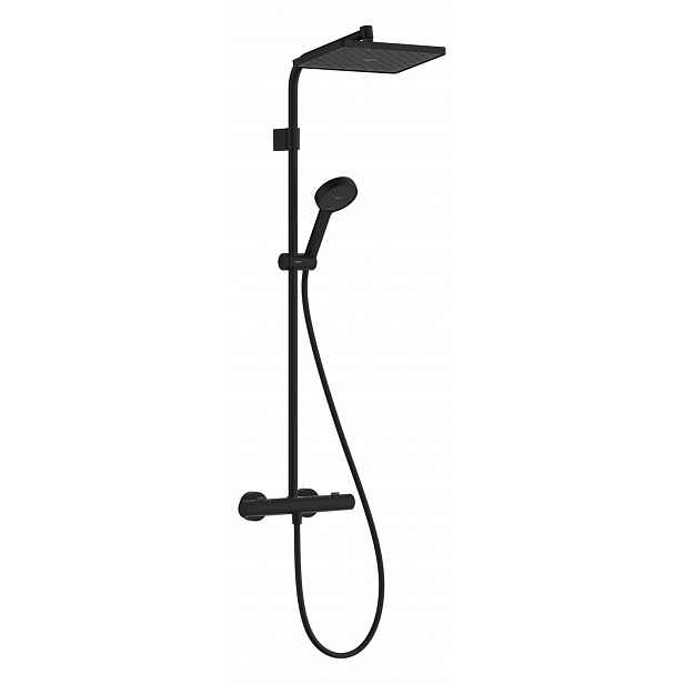 Hansgrohe Activera Q - Sprchový set s termostatem, 29x18 cm, 2 proudy, EcoSmart, matná černá 28748670
