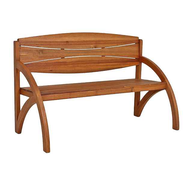 Hnědá dřevěná zahradní lavice Hadia – Garden Pleasure