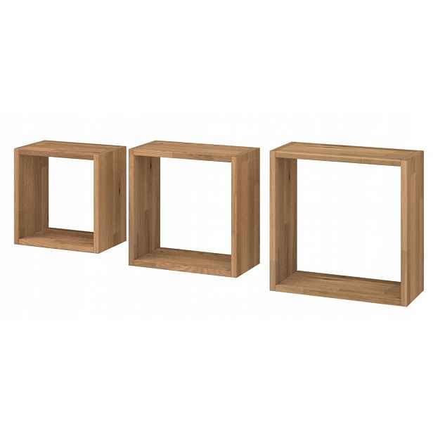Sada tří polic Cube čtverec Z3