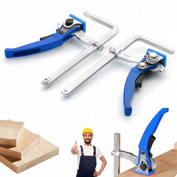 Truhlářská Svěrka 160 MM X 60 MM Páková 2 Ks Do 220 Kg Opracování Dřeva
