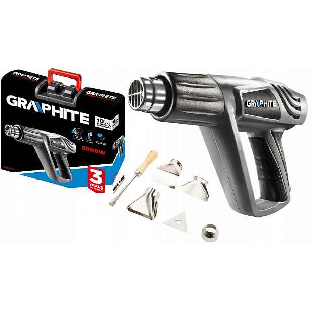 Graphite Horkovzdušná Pistole 2000W 25-550C Kufr 59G522