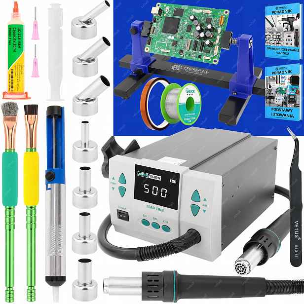 Set Pájecí Stanice Hot Air Svařovací Plast Aifen 861DW 1000W XXLv1