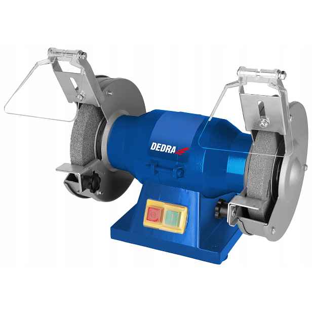 Stolní bruska Dedra 150W dvojitá kamenná dvoukotoučová kotouč 125 mm