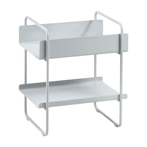 Světle šedý kovový konzolový stolek 36x48 cm A-Console – Zone