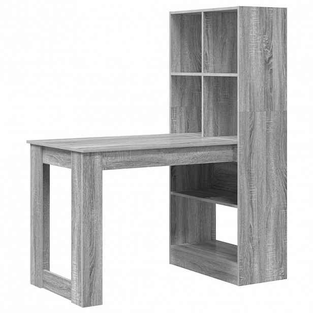 vidaXL Stůl Šedá Sonoma Kompozitní dřevo 122 x 67 x 145 cm