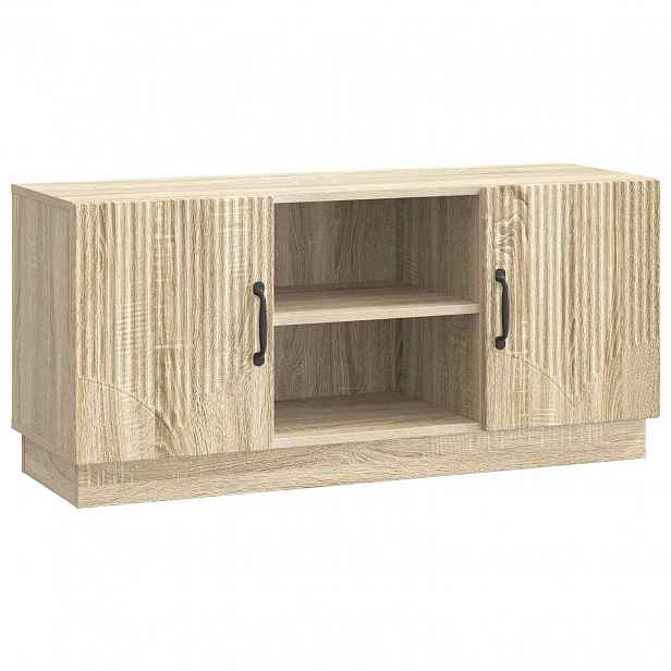 vidaXL Televizní skříň 102 x 34,5 x 47 cm Dub sonoma Kompozitní dřevo