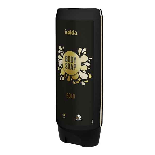 ISOLDA Gold body soap 550ml Click & Go