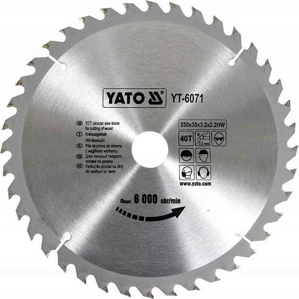 Kotoučová pila 250x40x30 mm YT-6071 Yato