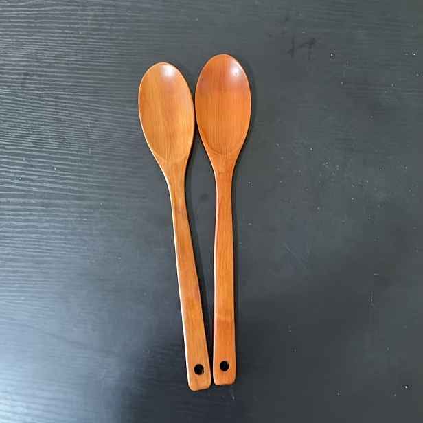 TEMU 2 extra dlouhé odolné lžíce na vaření, lžíce s dlouhou rukojetí - hladký povrch, ergonomický design rukojeti, pohodlné držení, vhodné pro