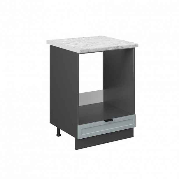 Vicco SKŘÍŇKA NA VESTAVĚNOU TROUBU Fame-Line Světle modrošedá 60 cm , PD Mramor