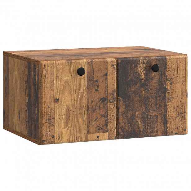 vidaXL Nástěnná TV skříň 59,5 x 41 x 30 cm Staré dřevo