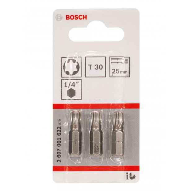 Bosch - Sada bitů T30, délka 25 mm, 3 ks 2607001622