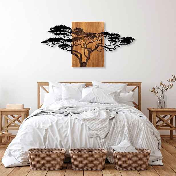 Dekorativní dřevěný doplněk na zeď Acacia Tree - 329