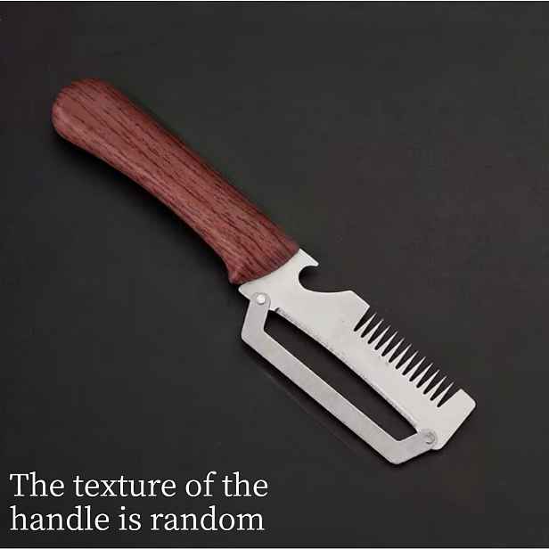 TEMU Třívjedno multifunkční škrabka, otvírák na láhve, struhadlo a sekáček na cibuli, vhodné pro komerční i domácí použití, nezbytný kuchyňský