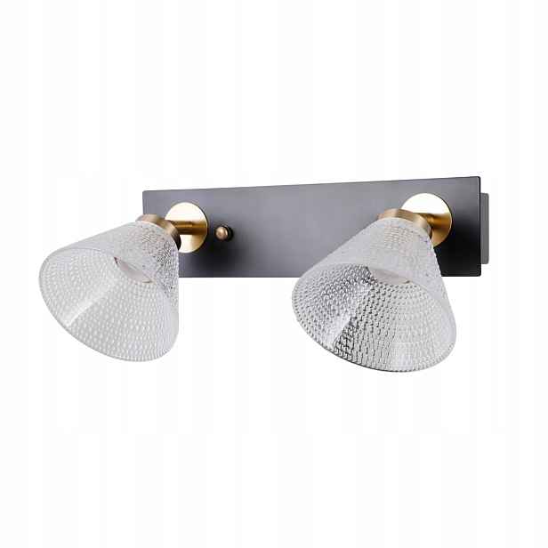 Italux Orella nástěnné Led svítidlo černo-zlaté 2x8W IP20 nástěnné, moderní