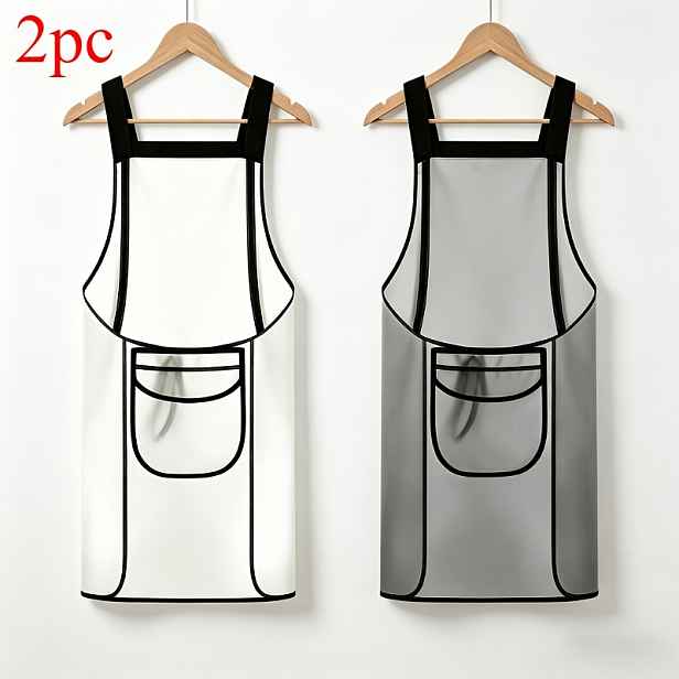 TEMU 2-balení zesílených TPU zástěr: Vyrobeno z odolného TPU materiálu s povrchem, který se snadno čistí a odpuzuje tekutiny. Unisex design, ideální