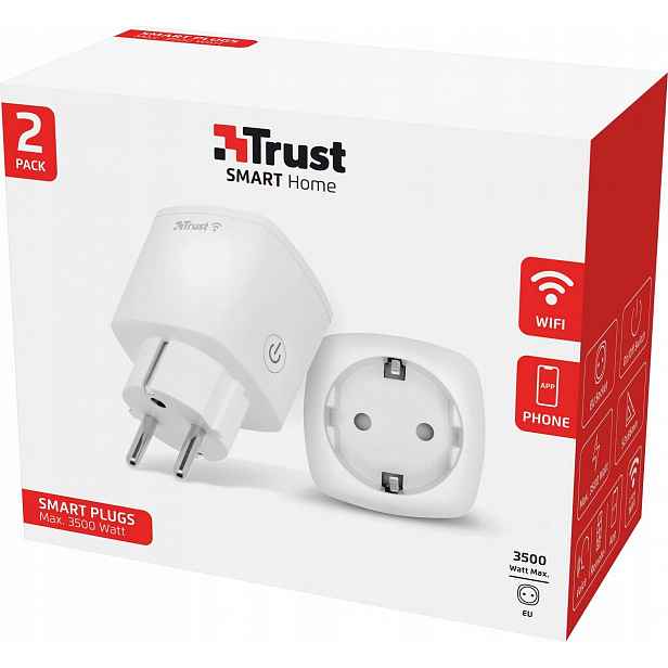 Trust 71301 dvojbalení zásuvka WiFi Inteligentní Home Alexa Google Home Tuya