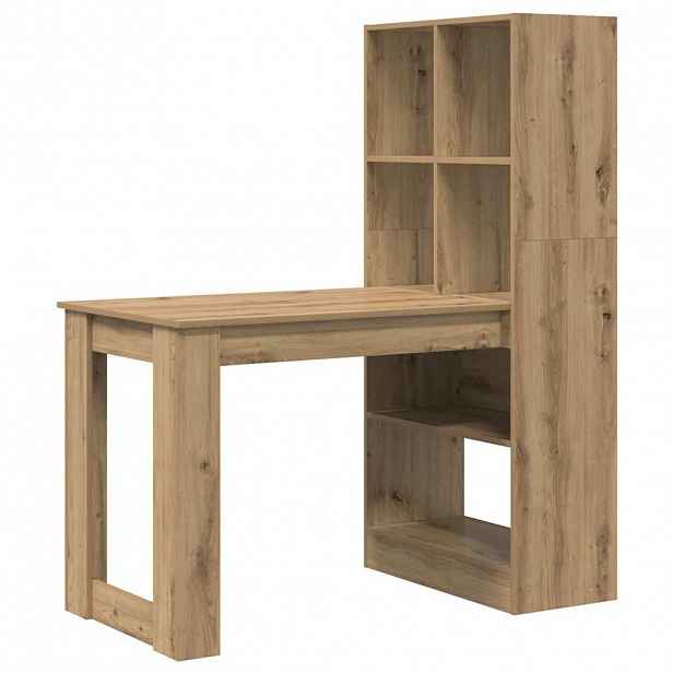vidaXL Stůl Artisanový dub Kompozitní dřevo 122 x 67 x 145 cm