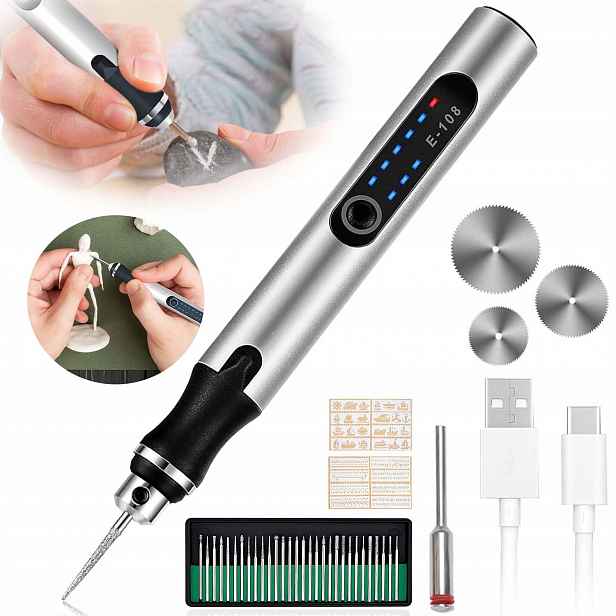 Elektrická Mini Bruska, Vrtačka Na Dřevo A Šperky, 3 Rychlosti