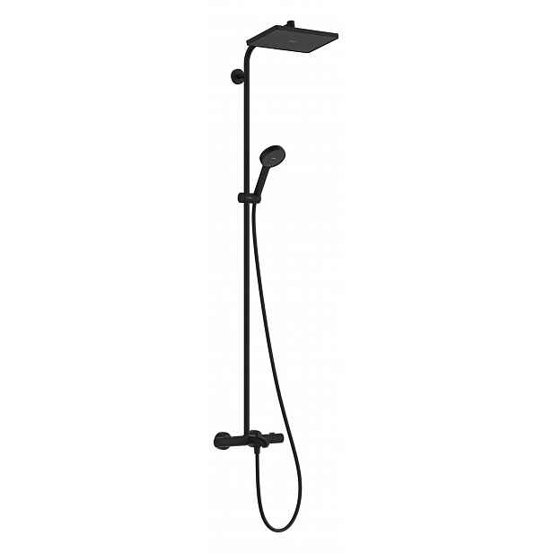 Hansgrohe Activera Q - Sprchový set s vanovým termostatem, 29x18 cm, 2 proudy, EcoSmart, matná černá 28753670