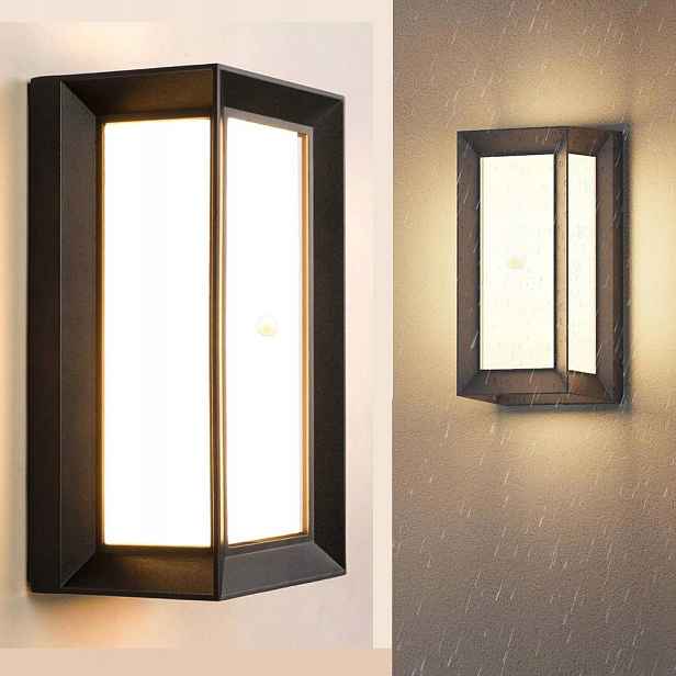 18W nástěnná lampa Akrylový senzor pohybu nástěnné svítidlo bílé Teplý