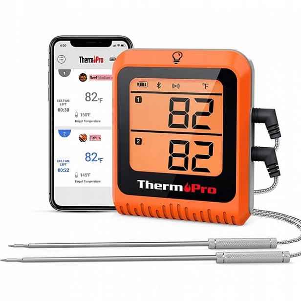 Bezdrátový teploměr dvě sondy Bbq Grill ThermoPro TP-920 Bluetooth