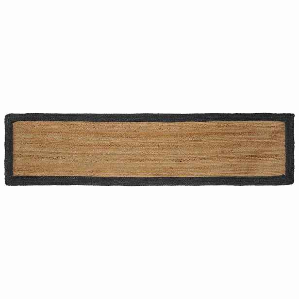 vidaXL Koberec do oblasti Tmavě šedá 60 x 200 cm juta