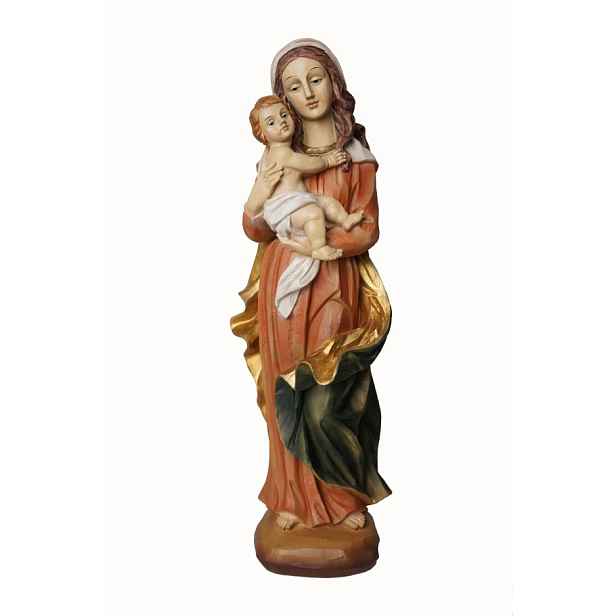 Figurka Matka Boží s Ježíškem 30 cm vysoká Ručně Malovaná