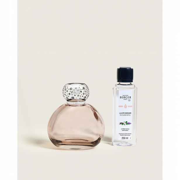 Sada Ophelia růžová lampa náplň Light floral 250 ml Maison Berger Paris