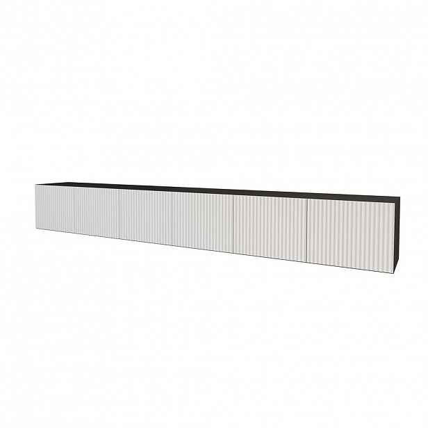 ALTDECOR NÍZKÁ komoda NOA-2-W 3x100x40x40 cm – černá / bílá