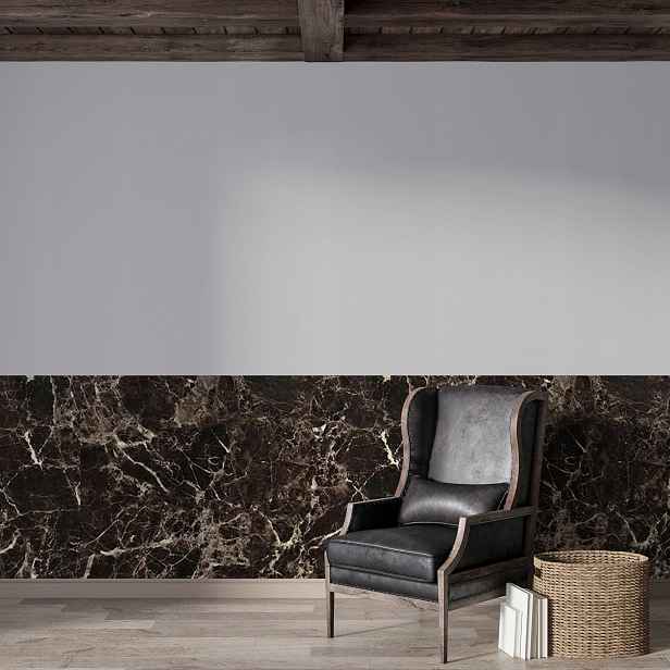 Samolepicí panel na stěnu – Mramor Dark Emperador efekt 120 × 280 cm
