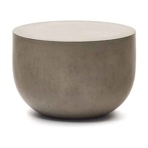 Betonový kulatý zahradní konferenční stolek ø 60 cm Garbet – Kave Home