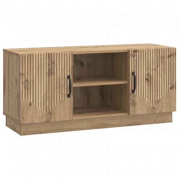 vidaXL Televizní skříň 102 x 34,5 x 47 cm Dub artisan Kompozitní dřevo