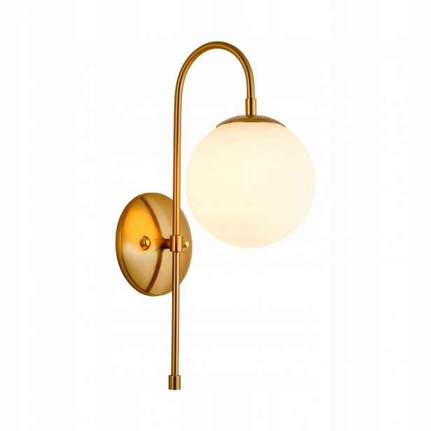 Coola nástěnné svítidlo 48 cm kulaté, elegantní, moderní, mléčně bílé zlato