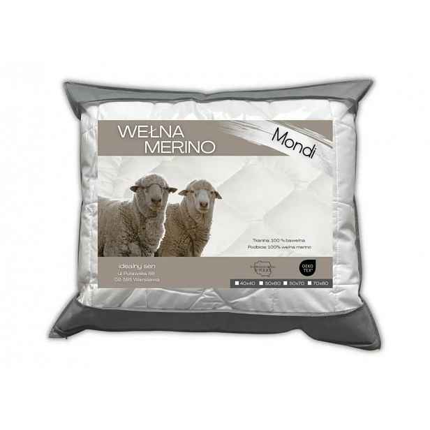Ideální Spánek Polštář Merino vlna z Merino 70x80 Mondi