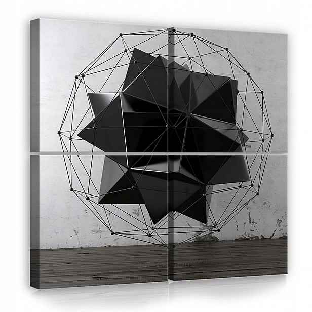 Obraz Na Plátně Canvas 50x50 3D Bryła Hvězda Geometrie Abstrakce