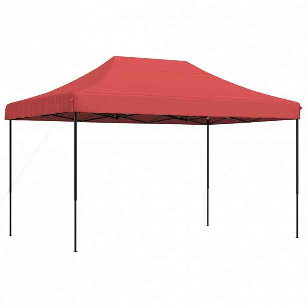 vidaXL Skládací party stan pop-up vínový 440 x 292 x 315 cm