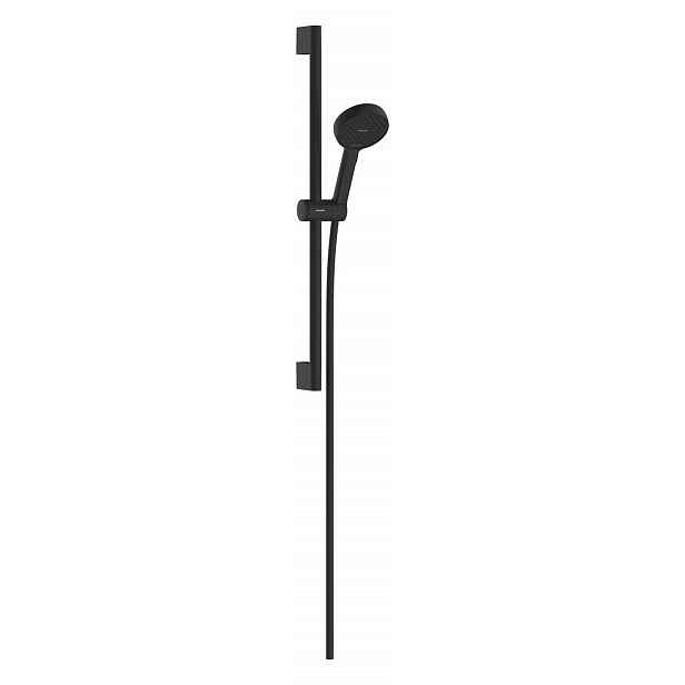 Hansgrohe Activera S - Set sprchové hlavice, tyče a hadice, 2 proudy, EcoSmart+, Water Boost, matná černá 28863670