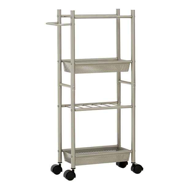 Kovový servírovací stolek na kolečkách 16x40 cm Dara – Premier Housewares