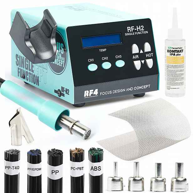 Sada Pájecí Stanice Pro Svařování Plastů RF4 RF-H2 5 Pojiv Tryska