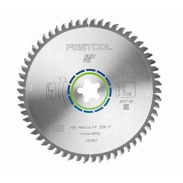 Řezací kotouč Festool 492051 Ff TF58 190x2,6 mm