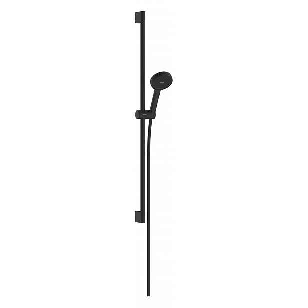 Hansgrohe Activera S - Set sprchové hlavice, tyče a hadice, 2 proudy, EcoSmart+, Water Boost, matná černá 28864670