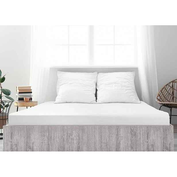 Jersey prostěradlo z mako bavlny LUXORA 90x200 cm bílé