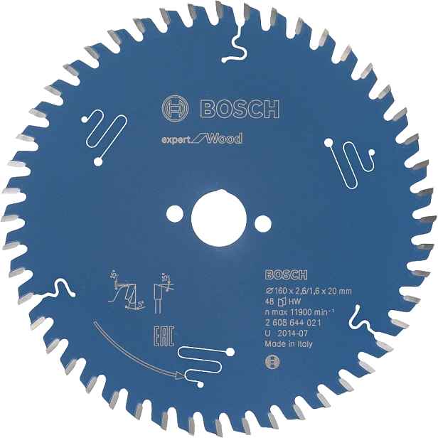 Kotouč pilový Bosch Expert for Wood 160×20×2,6 mm 48 z.