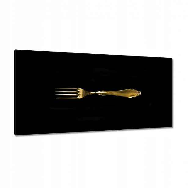 Obrazy 115x55 Zlatá vidlička