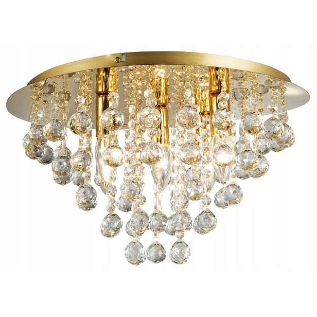 Stropní Svítidlo London Crystal 5xE14 zlatý 627705-03