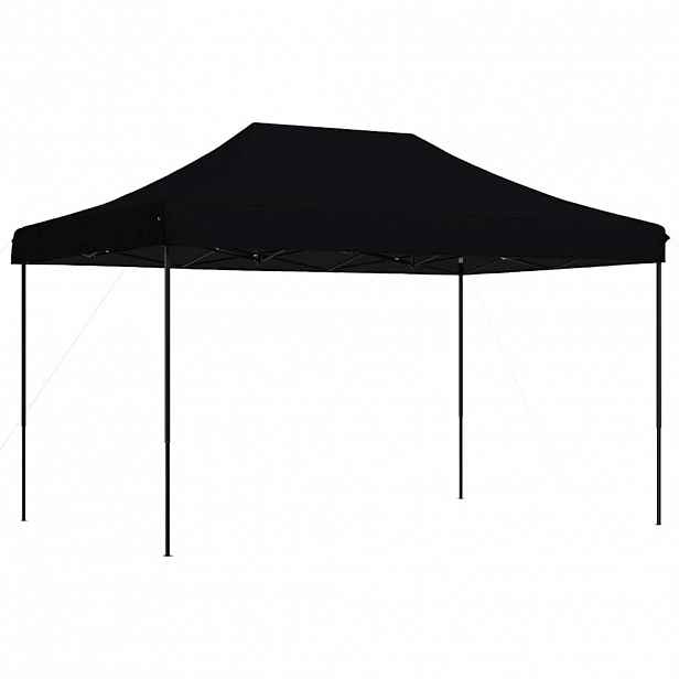 vidaXL Skládací party stan pop-up černý 440 x 292 x 315 cm